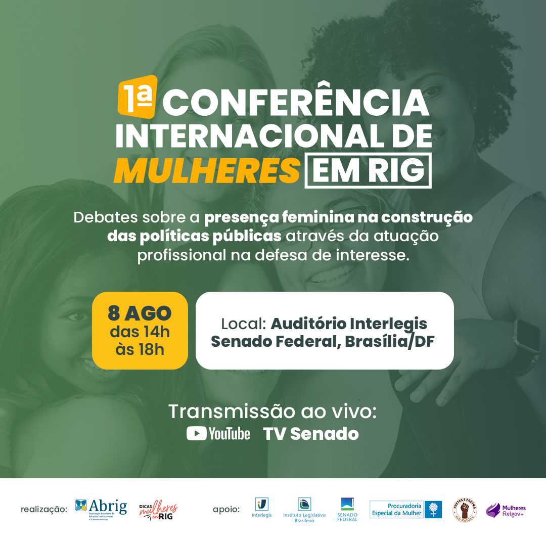 Abrig e coletivos femininos realizam a 1ª Conferência Internacional de Mulheres em RIG